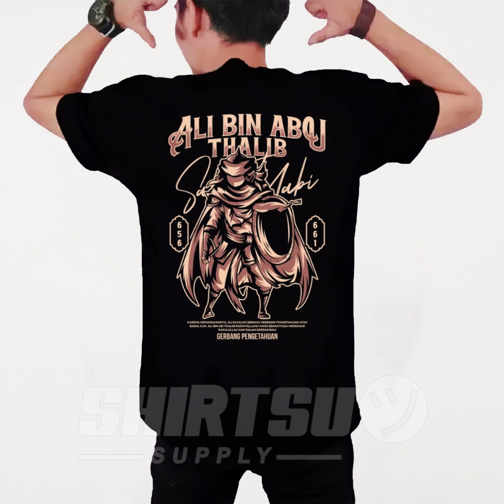 Baju Kaos Kata Kata Santri Islami Dakwah Oblong Santai Clothing Pria Dewasa Salafy Distro Terbaru Ke