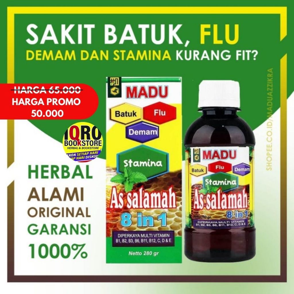 

MADU ASSALAMAH 8 IN 1 FLU BATUK DAN STAMINA