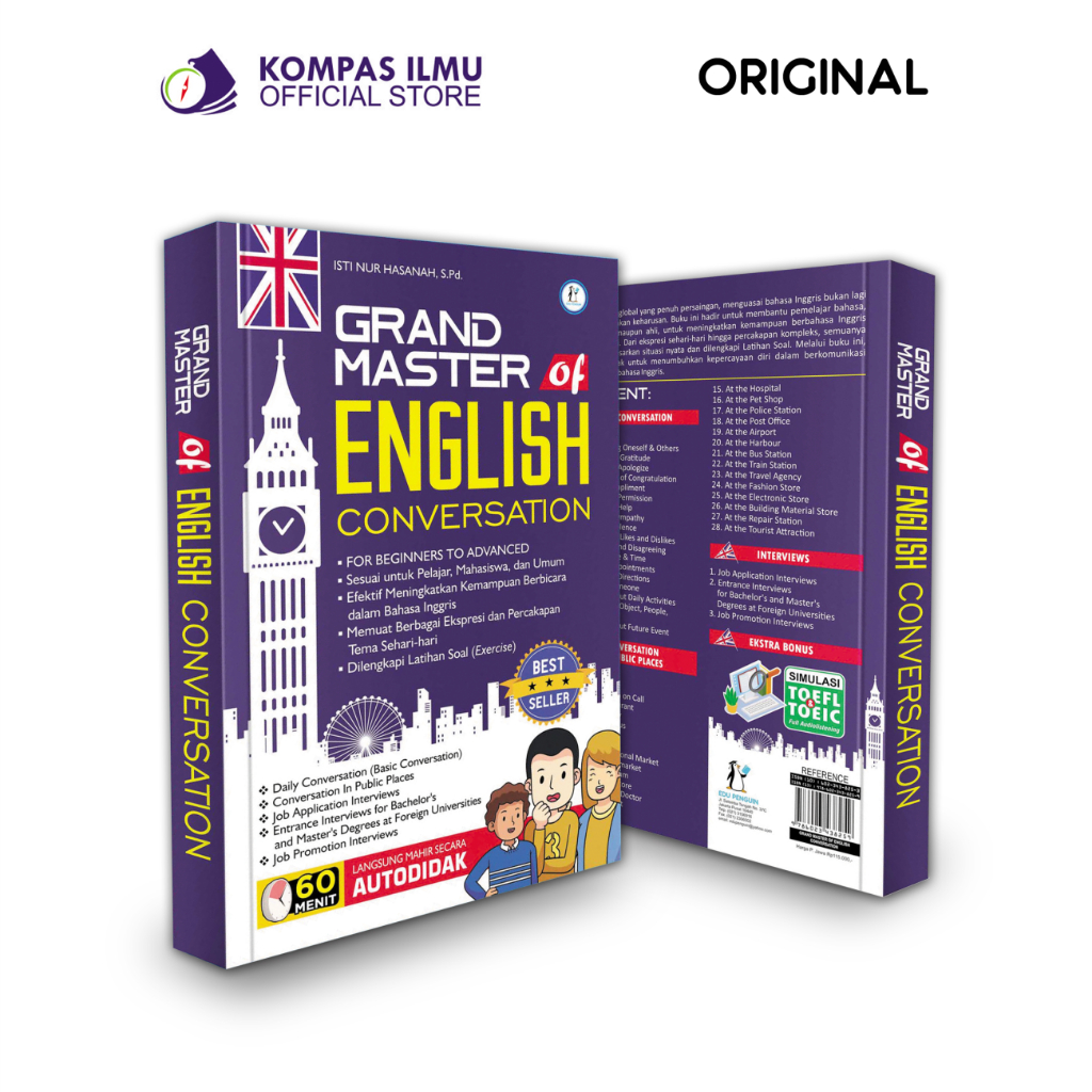 Buku English Conversation - GRAND MASTER OF ENGLISH CONVERSATION