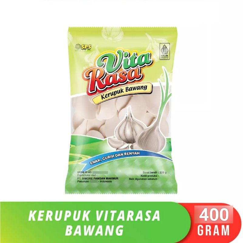 

Vitarasa Kerupuk Bawang 400gr murah