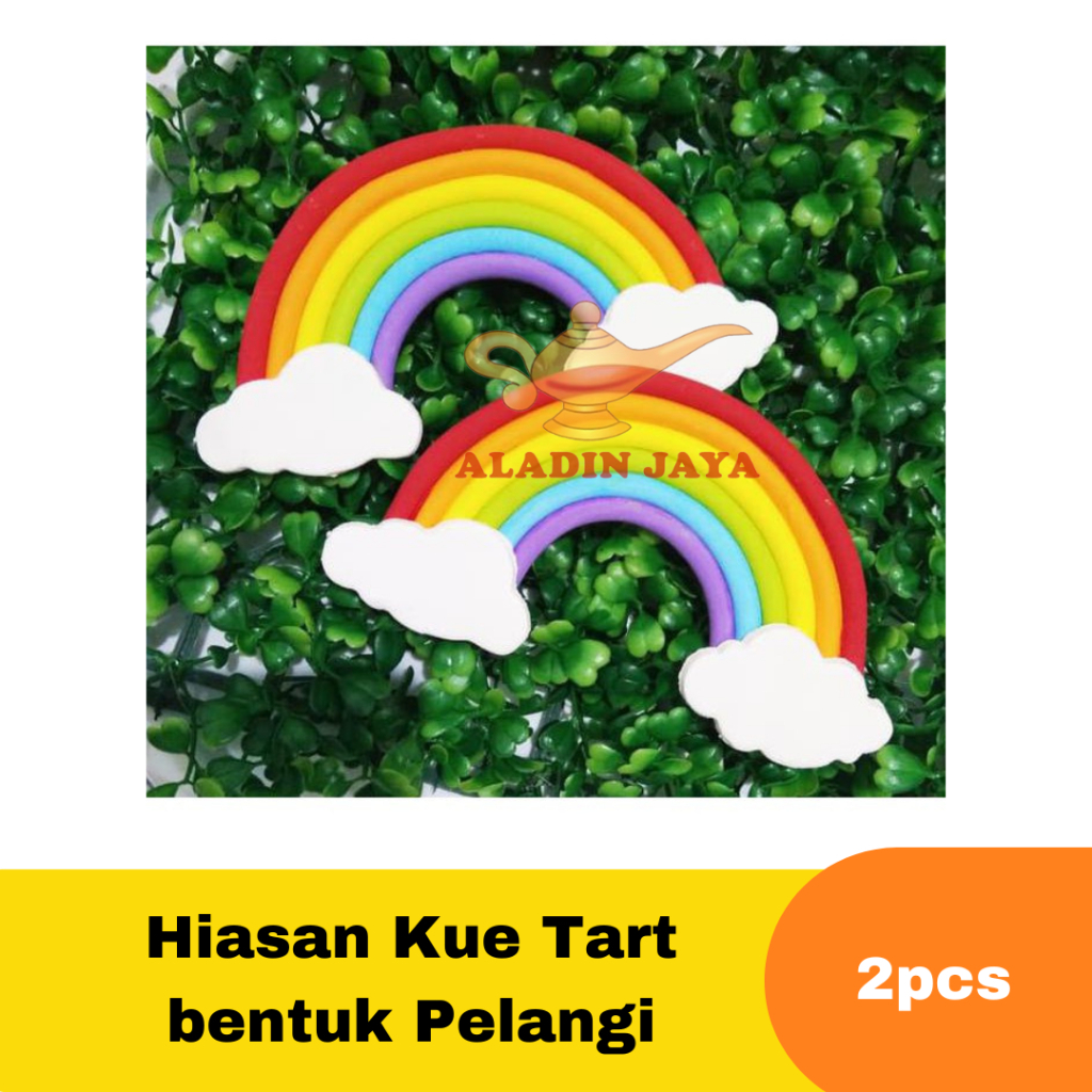 

Hiasan Kue Tart bentuk Pelangi isi 2