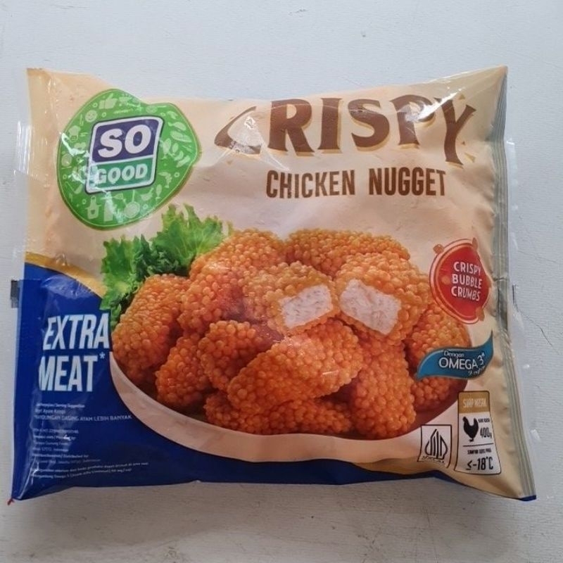 

so good crispy chicken nugget 400gr