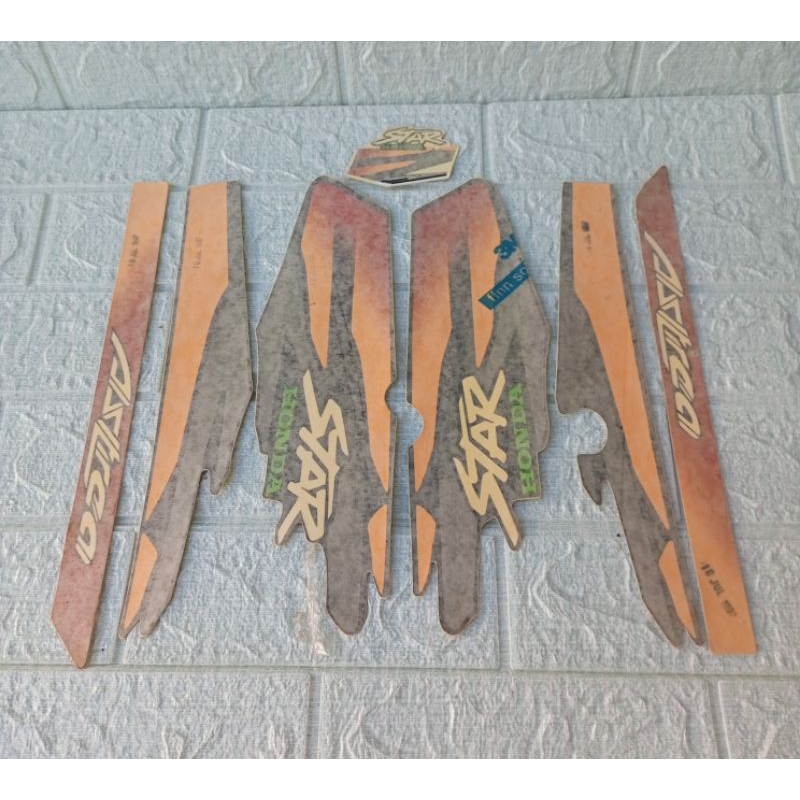 STICKER LIST BODY STRIPING HONDA ASTREA STAR ORIGINAL 3M LAMINASI