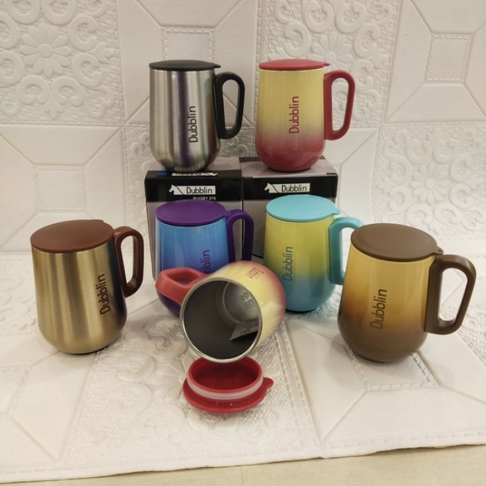 GELAS MUG CANGKIR DUBBLIN RUGBY STAINLESS 270ML MURAH