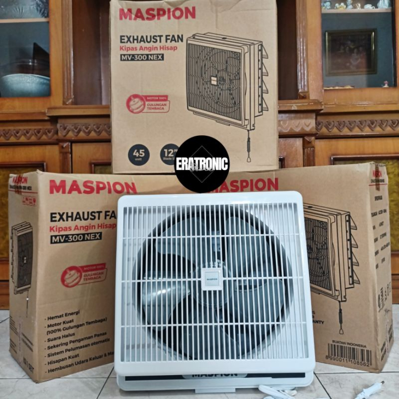 MASPION EXHAUST FAN 12INCH MV 300NEX/Blower Plafon/ Penghisap Udara