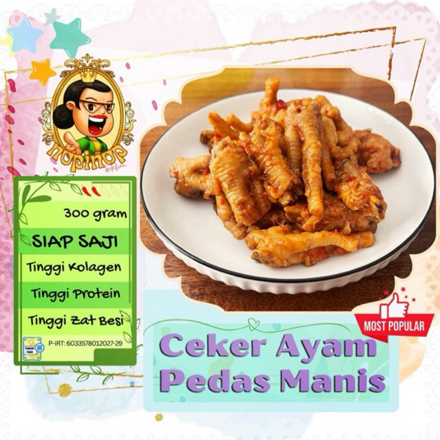 

Ceker Ayam Pedas Manis Frozen