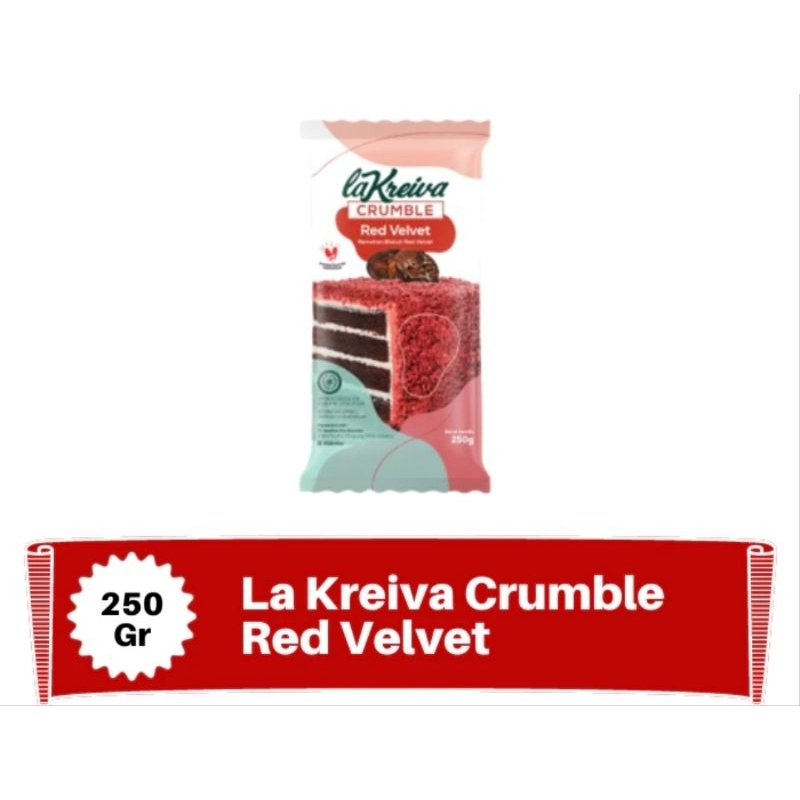 

La KREIVA CRUMBLE RED VELVET 250gr/ TOPPING KUE