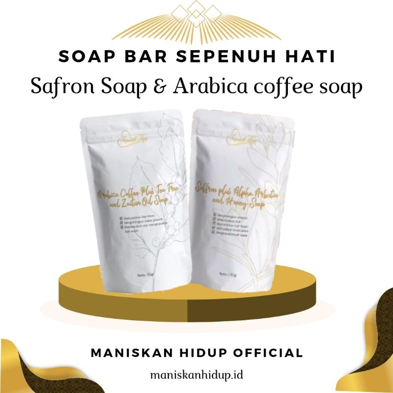 [ EXP. 2027 ]Sabun Wajah Organik  Natural | sabun safron | sabun kopi | sabun kopi arabica | safron 