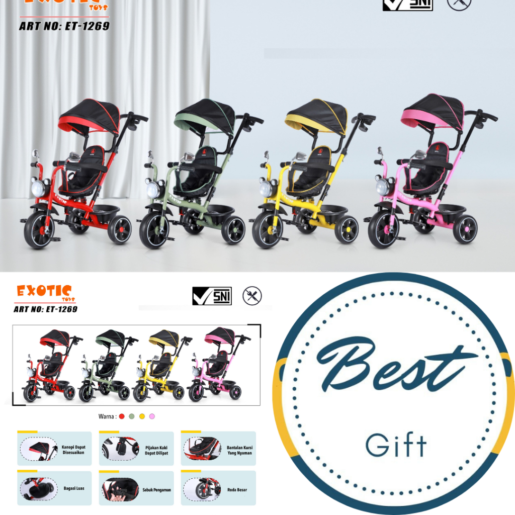EXOTIC TRICYCLE ET-1269//ET-1261-1//ET-1268//ET-1272//-ET-1267//ET-2251 SEPEDA ANAK