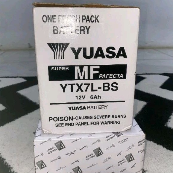 Aki original vespa matic YTX7-Lbs yuasa