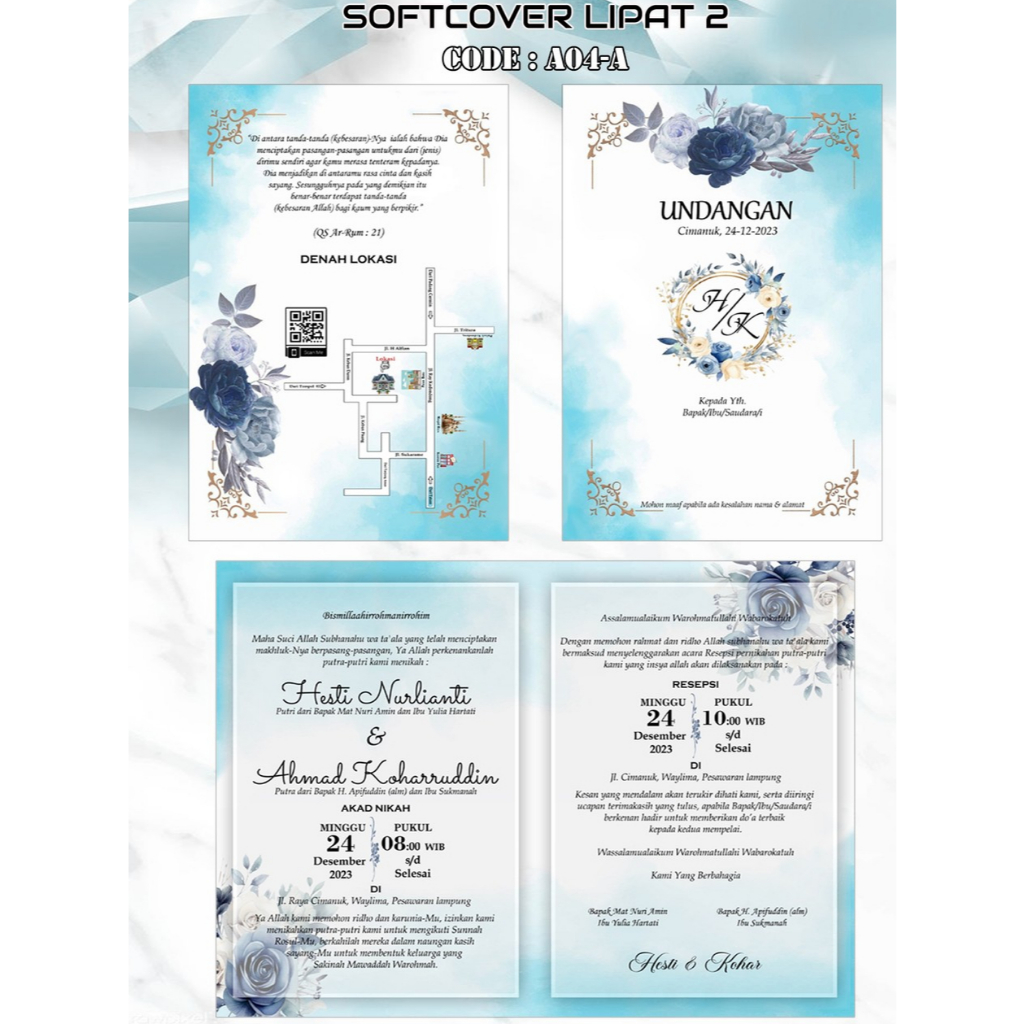 

Surat Undangan Aestetic dan Elegant