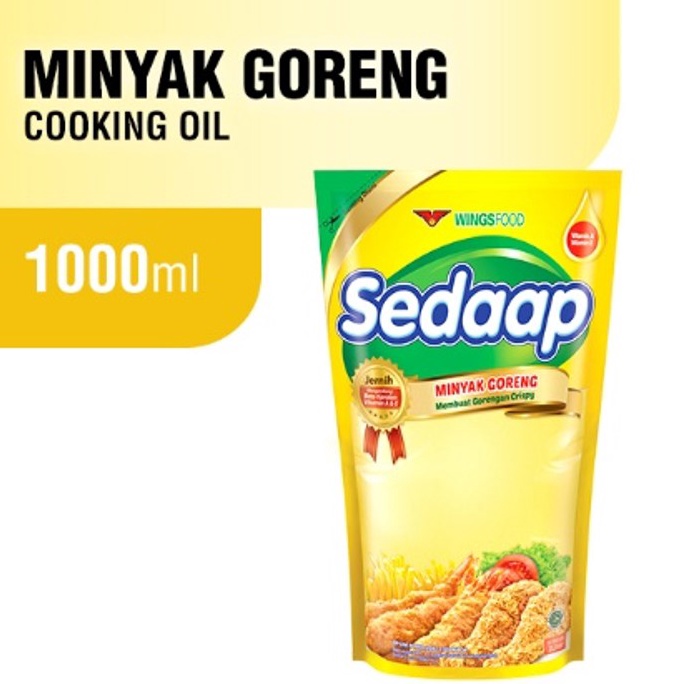

Big Sale Sedaap Minyak Goreng Pouch 1L