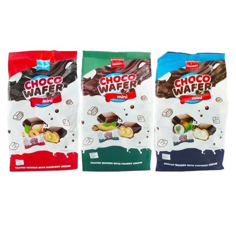 

Choco Wafer Mini 140g Choco Wafer Halzenut Mini Peanut Cream Mini Coconut Mini