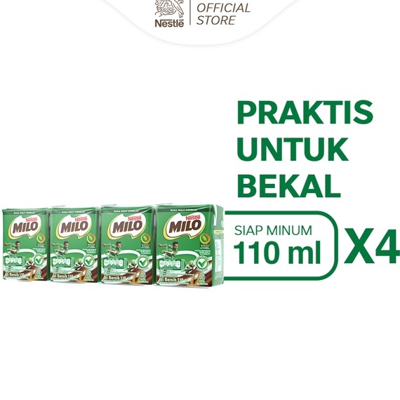 

Dapatkan Sekarang Milo ActivGo Minuman Mengandung Susu dan Cokelat UHT Multipack 11ml x4