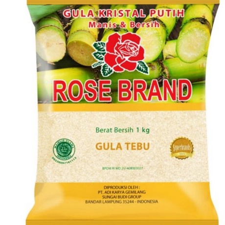 

Klaim promo Gula Tebu Rose Brand 1kg kuning hijau