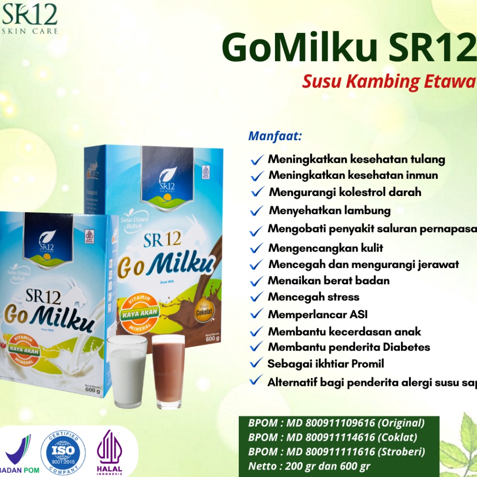 

Semangat Abis Go Milku SR12 Halal Susu Kambing Etawa Premium Meningkatkan Inmun Aman Bumil Busui