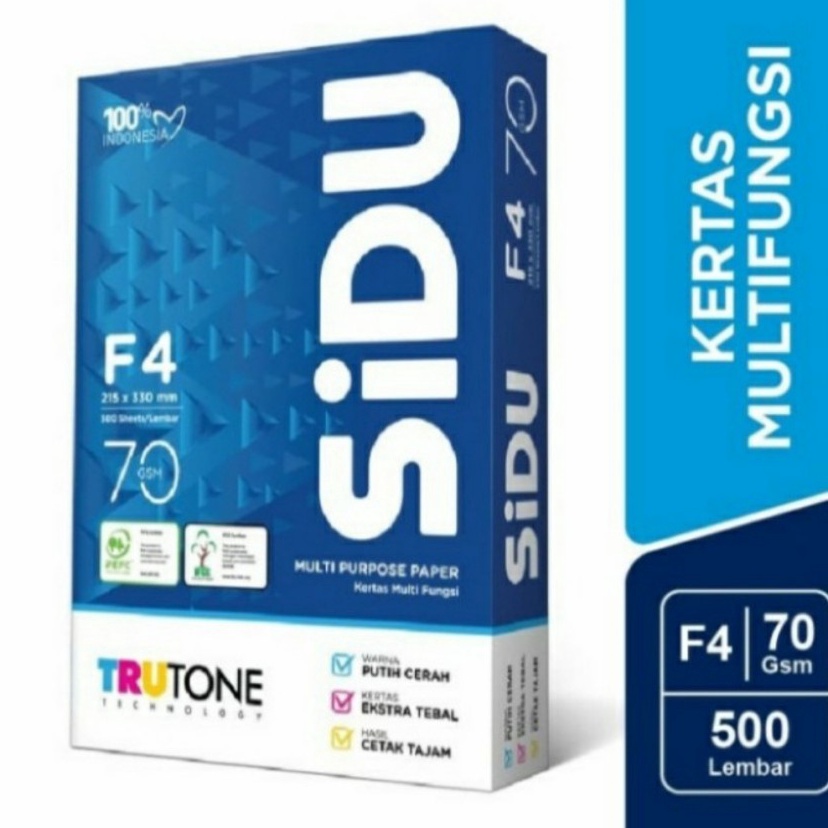 

Ready Merakyat SIDU F4 7 RIM Kertas HVS Folio Sinar Dunia 7 gsm