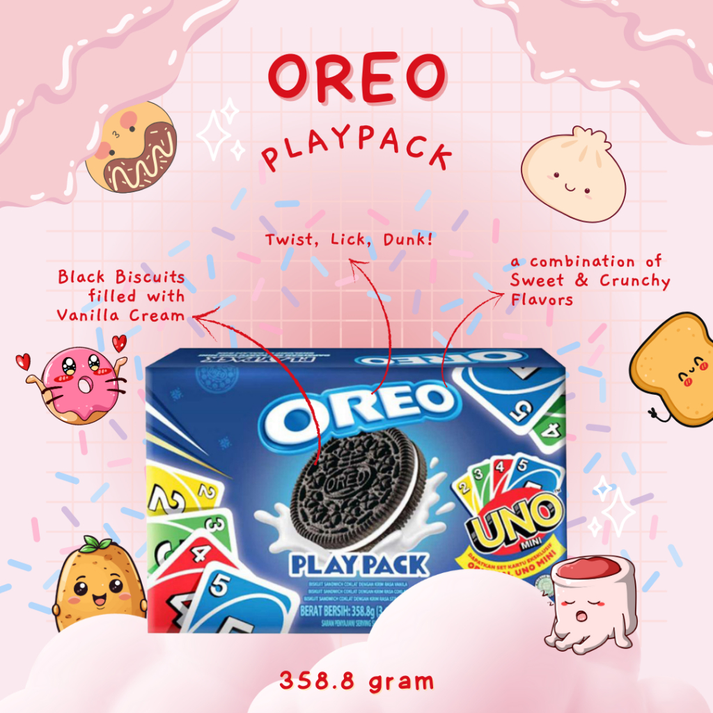 

OREO Play Pack UNO Snack Box 358,8 Gr