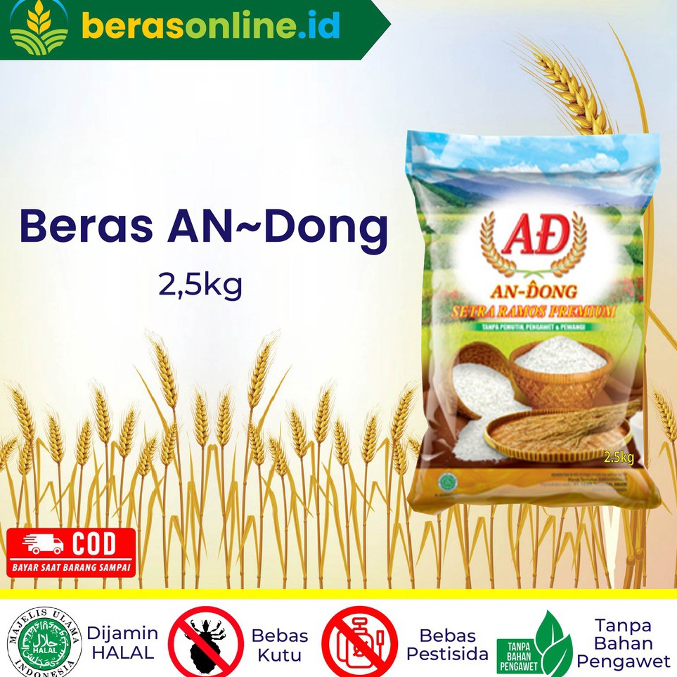 

Promo baru Beras Online Beras premium merk ANDONG 25Kg