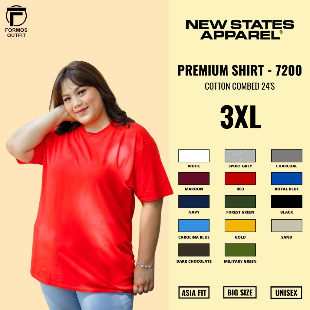 New States Apparel Premium Cotton Big size