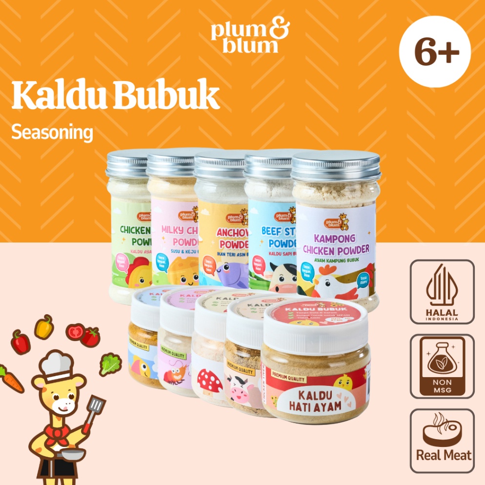 

Barang baru Plum Blum Kaldu Mpasi Kaldu Sapi Kaldu Ayam Kaldu Jamur 1 gram