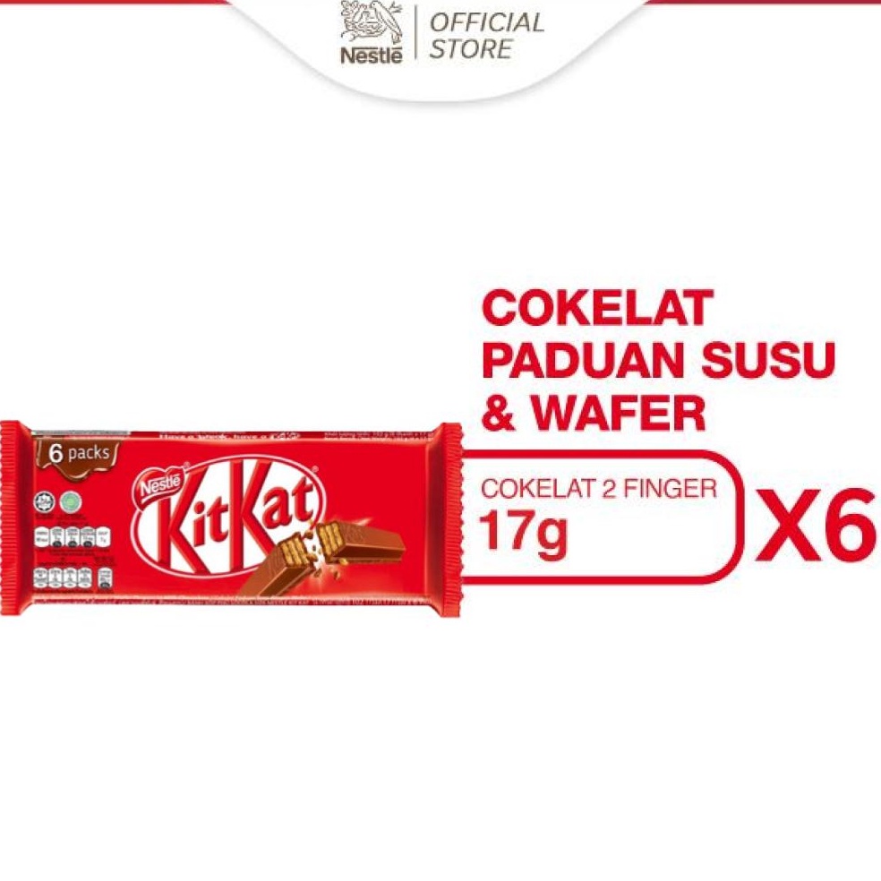 

Serbu sekarang NESTLE KITKAT Coklat Wafer Multipack 17 x 6 pcs