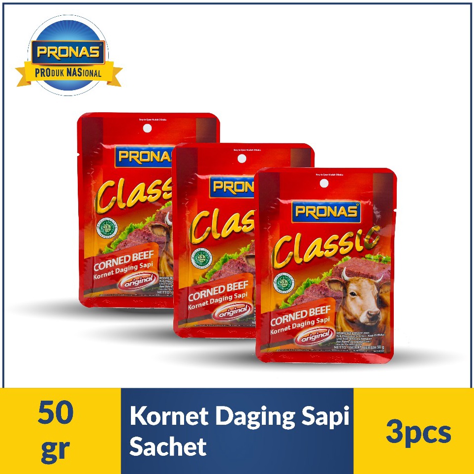 

Harga lebay Pronas Kornet Sapi Sachet 5 g bundling 3 pcs