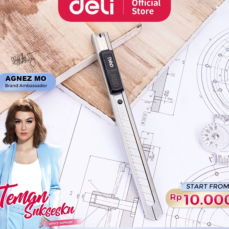 

Get Promo Deli Cutter pisau baja SK5 mudah untuk memotong sistem kunci manual untuk penggunaan yang aman 258