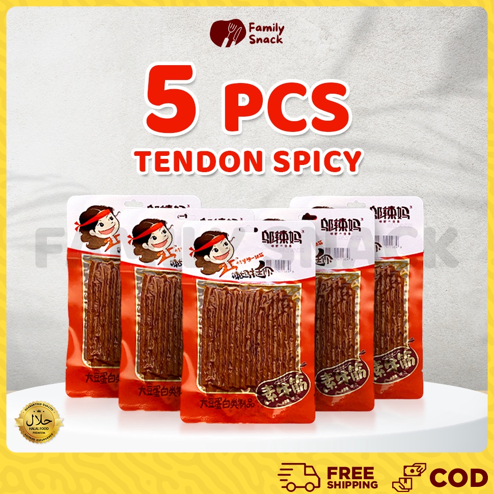

Supreme Latiao Family Snack 5 pcs HALAL Wulama Gluten Latiao Snack a Vegetarian Food Wulama Gluten Chinese Snack Kembang Tahu