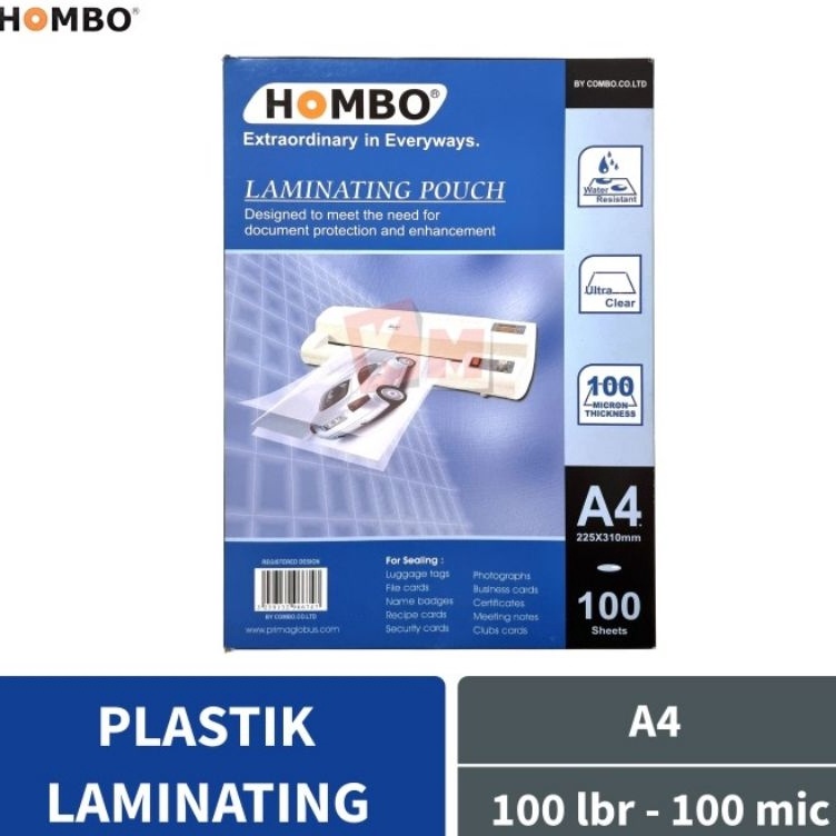 

Best Arrival Plastik laminating HOMBO ukuran F4 dan ukuran A4 untuk melapis melindungi melaminasi photo menu sertifikat document dll