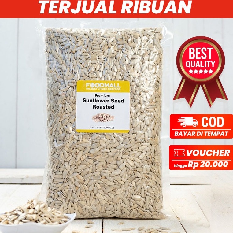 

Sikat abis Sunflower Seed ROASTED 1 kg Biji Bunga Matahari Panggang