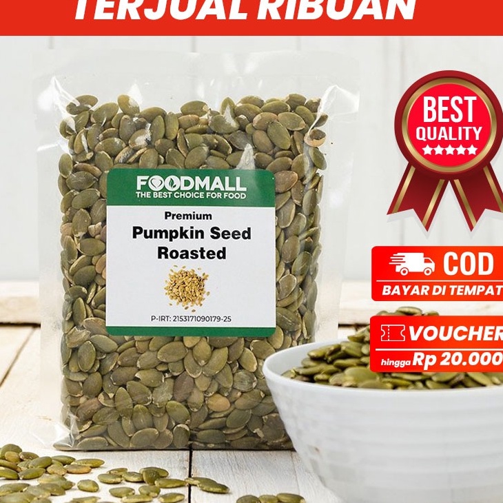 

Promo besar Pumpkin Seeds ROASTED 25 gram Biji Labu Panggang
