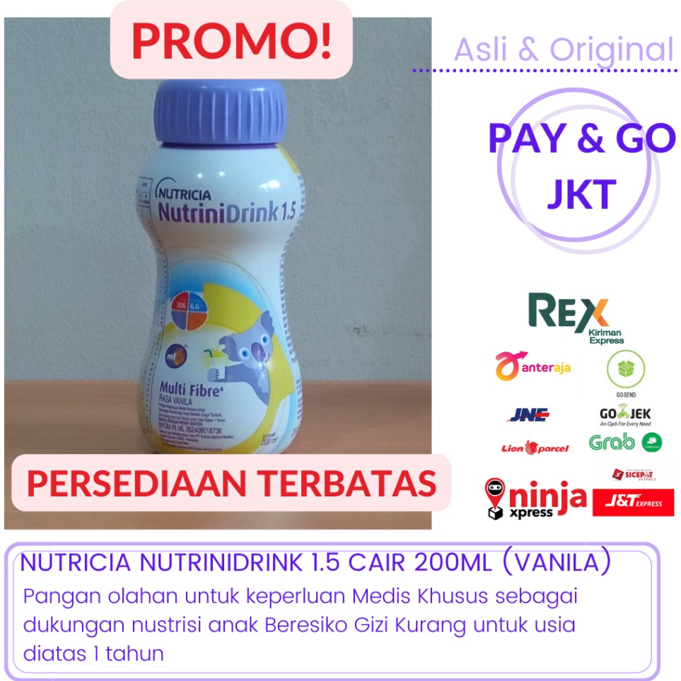 

Klik Pesan NUTRICIA NUTRINIDRINK 15 CAIR 2 ML VANILA