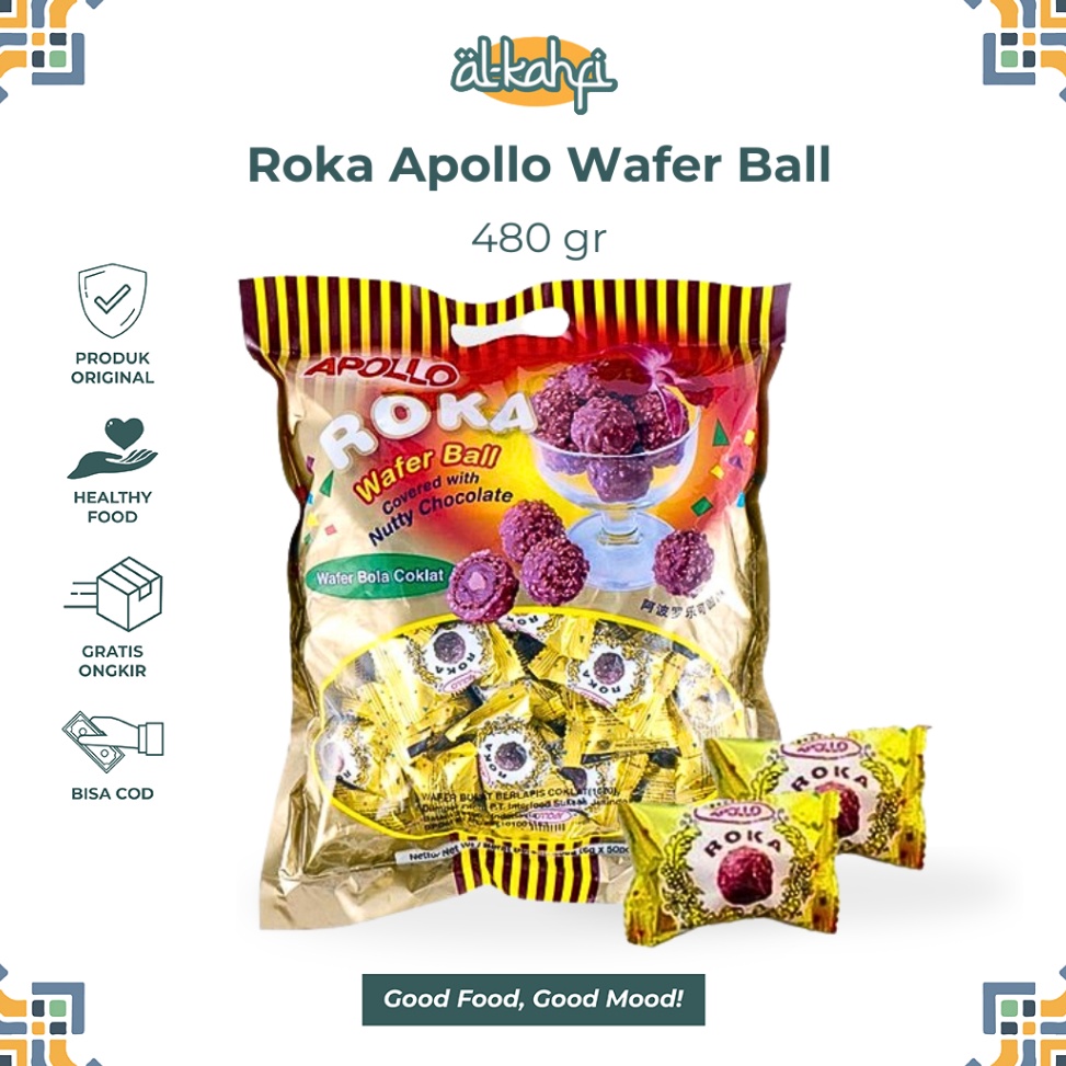 

Promo tajir Roka Apollo 7 Pcs Wafer Ball Coklat Import Oleh Oleh Haji Umroh Original