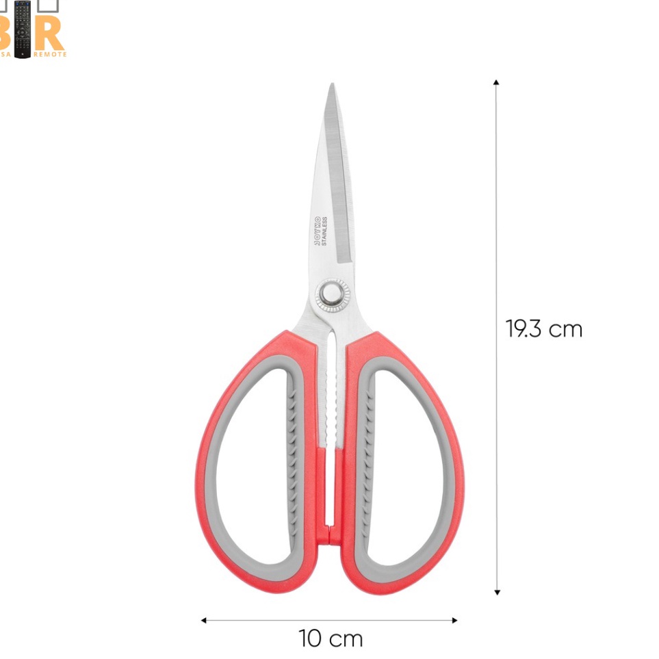 

Hadir Promo Gunting Dapur Super Tajam Stainlees Stell Serbaguna Handle Karet