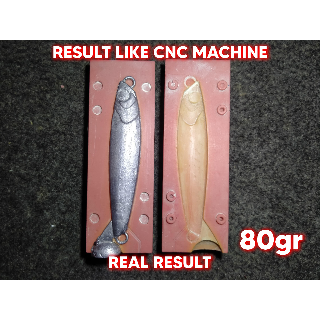 Molding Cetakan Umpan Ikan Metal Jig Micro Jig Jigpara 80gr