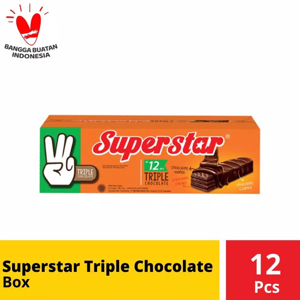 

Semuanya baru Superstar Wafer Coklat Cokelat Isi 12 pcs