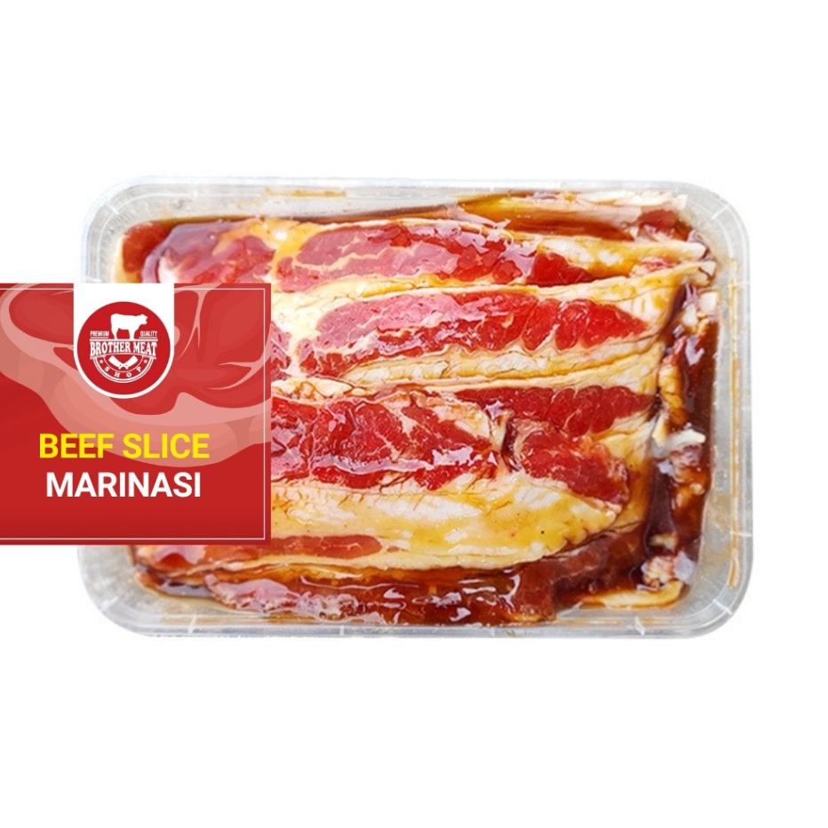 

TERBARU Beef Slice Marinasi 25gr Brothermeatshop
