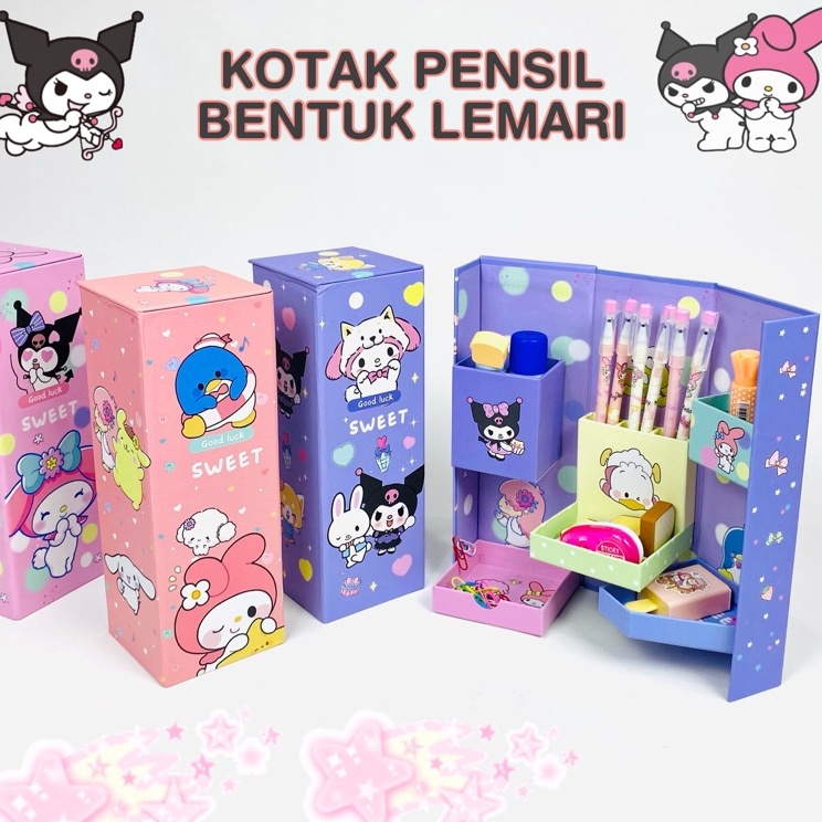 

Baru Terjamin BOS Kotak Pensil Karton Rak Berdiri TingkatPencil CasePencil Box