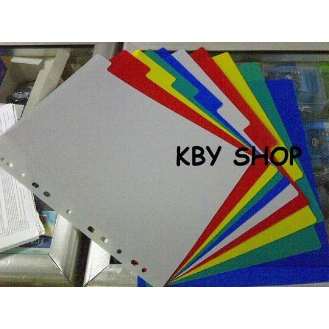 

In Stock PEMBATAS DIVIDER KERTAS 1 SEKAT UKURAN A4 FOLIO BAHAN PLASTIK TEBAL