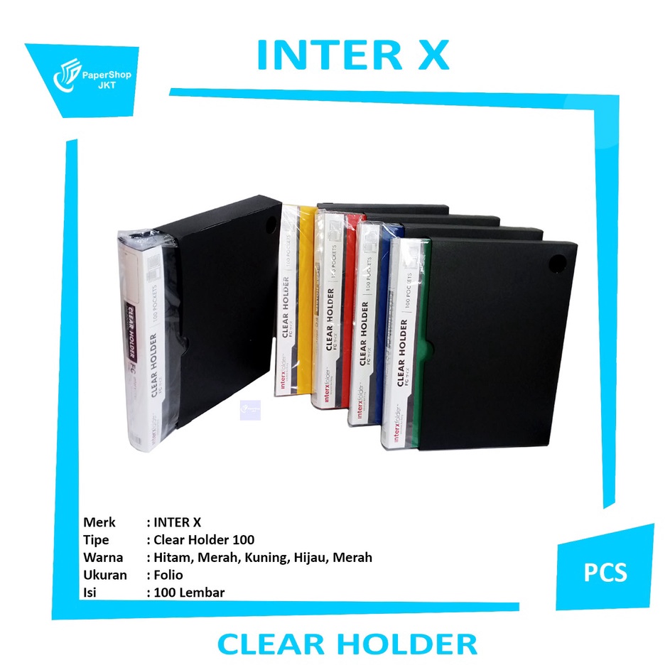 

Harga Terbaru Inter X Clear Holder Folio Isi 1 Lembar Cover Box Tebal