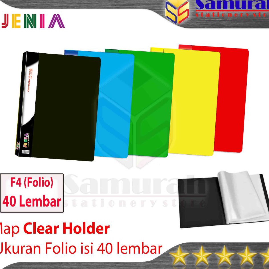 

Stock Pilihan Map Clear Holder 4 Pocket Polos Folio Jenia Album Plastik isi 4 lembar Kantong Bening Map Katalog List Harga Warna Merah Biru Kuning Hijau HItam
