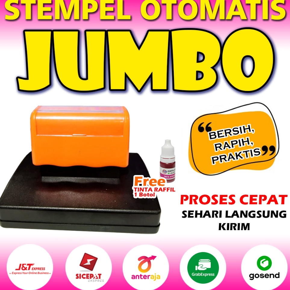 

Paling Top Stempel JUMBO bisa custom desain Varian UKURAN terlengkap