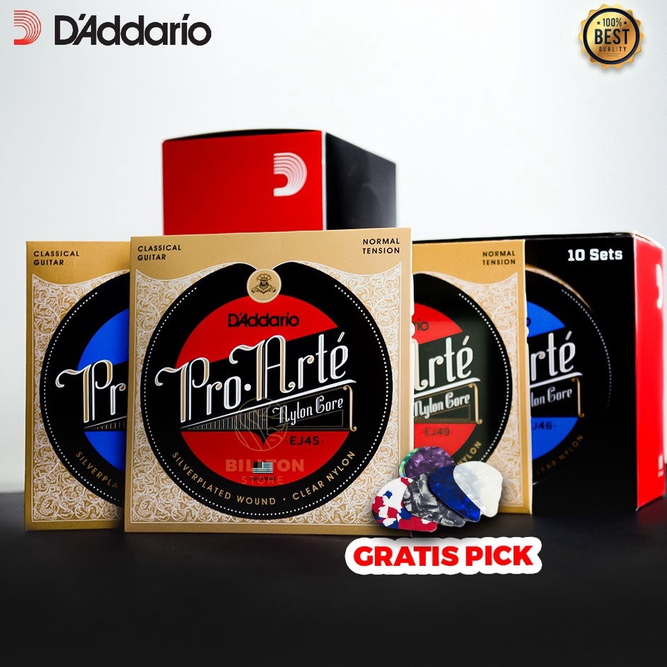 77 Senar Gitar Klasik Nylon Daddario DAddario Proarte Clear Nylon