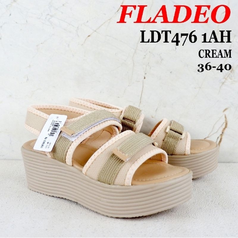 Sandal FLADEO Size 36-40 - LDT 476 - Sandal Wedges Wanita