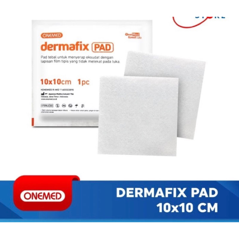 Dermafix PAD 10 x 10cm Sterile Onemed T5 / Melolin PCS Per Lembar.