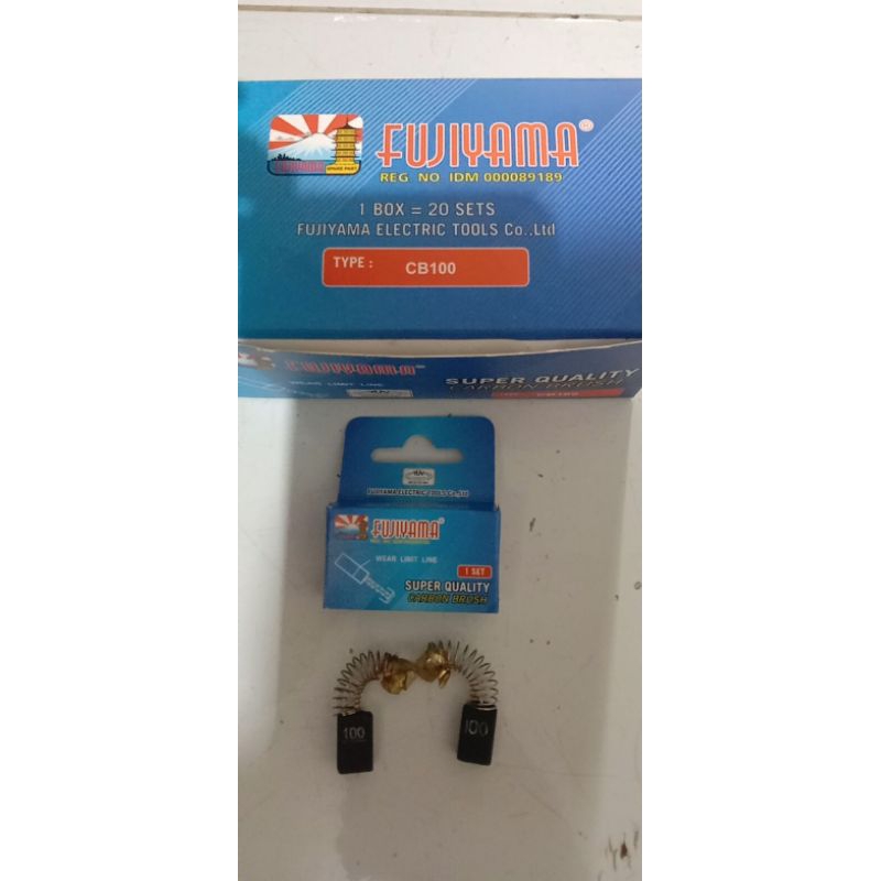 carbon brush fujiyama cb 100/arang spul kulbostel fujiyama cb 100