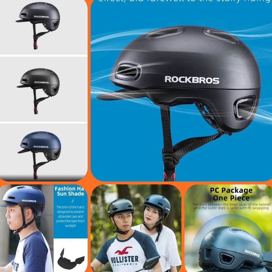 Ready Terbatas  Helm Sepeda Rockbros WT9 Original mtb gunung lipat Roadbike