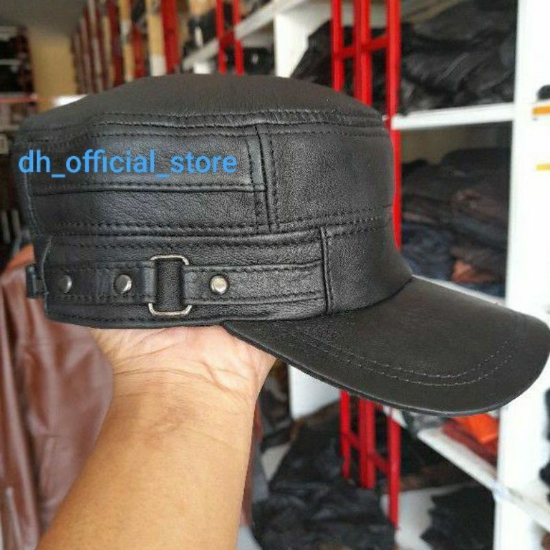 Topi Kulit Pria asli kulit garut - Topi Kulit Sapi