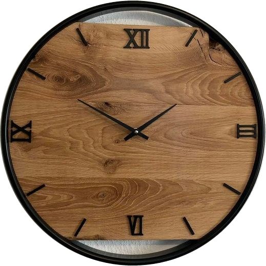Jam Dinding Kayu Jati Angka Romawi Krowa